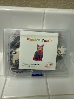 Wooden Puzzle Cat Jigsaw